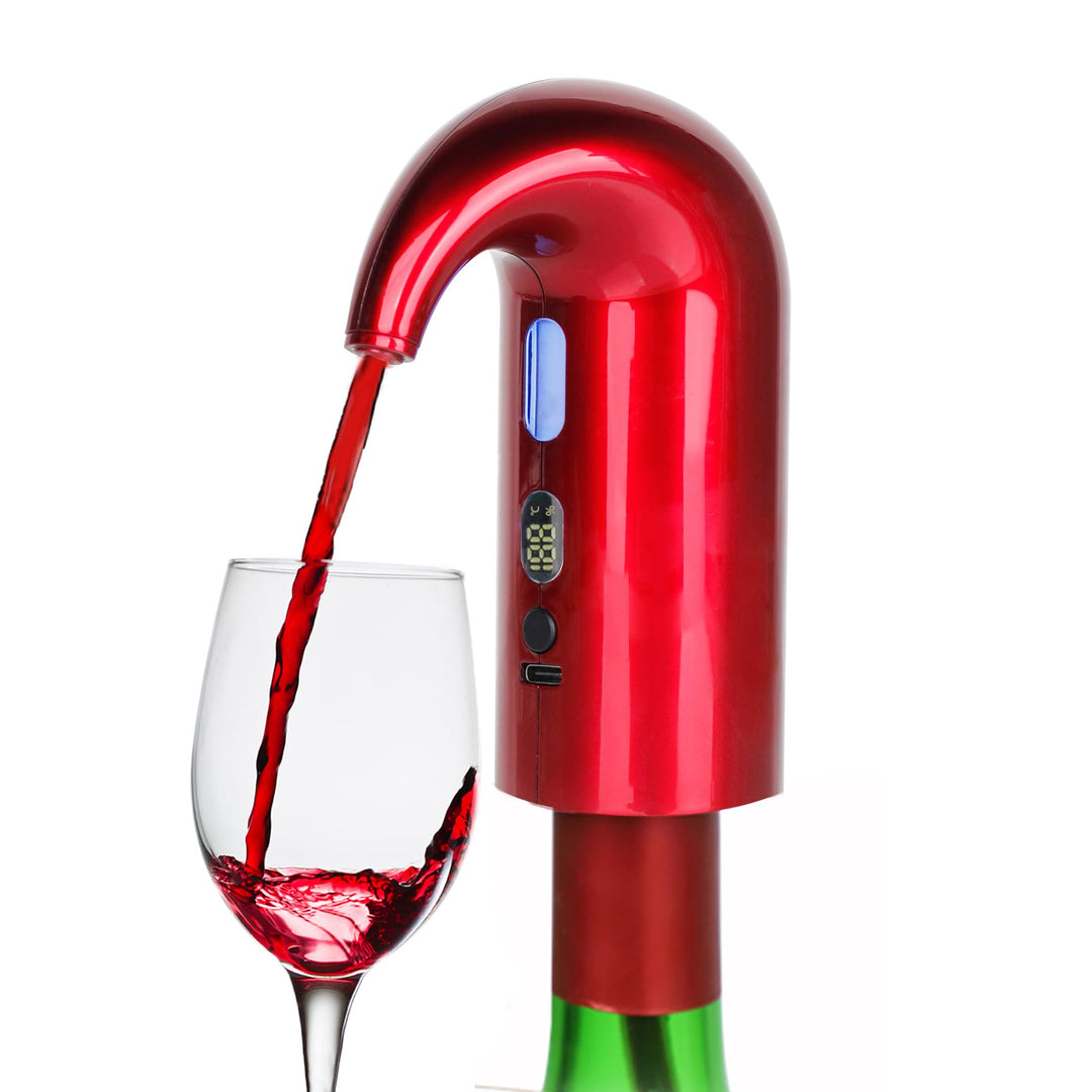 Elektrischer Weinbelüfter, tragbarer One-Touch-Weindekanter und Weinspenderpumpe für Rot- und Weissw
