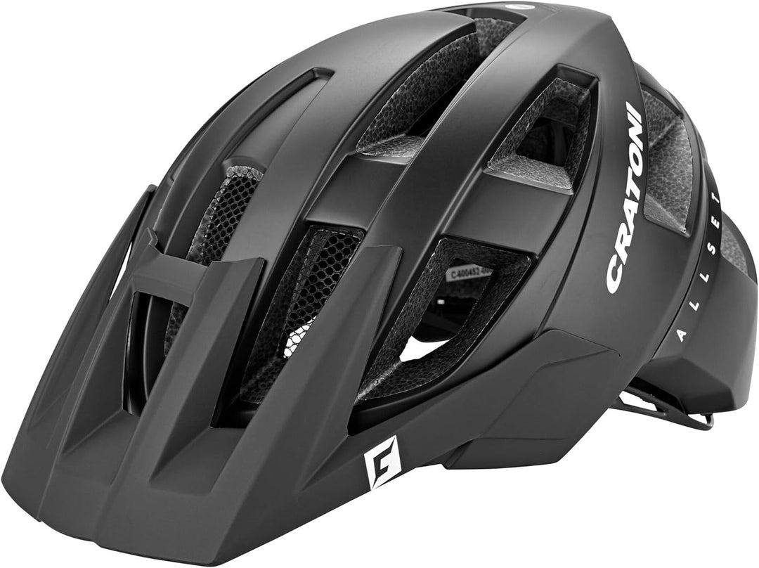 Cratoni Fahrradhelm AllSet M-L Black Matt, M-L Black Matt