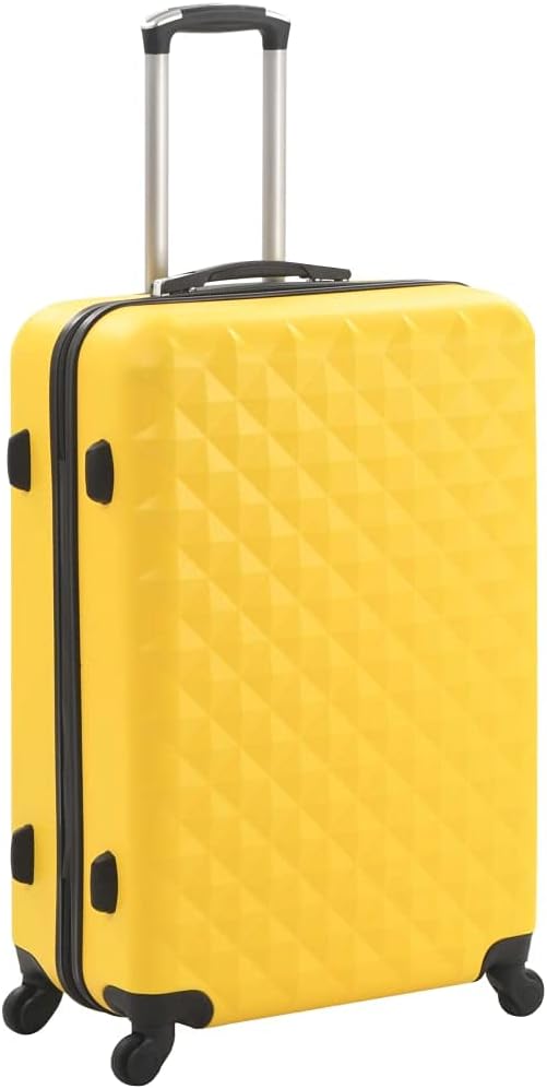 vidaXL Hartschalen Trolley Set Kofferset Hartschalenkoffer Reisekoffer 3Stk. ABS Gelb, Gelb