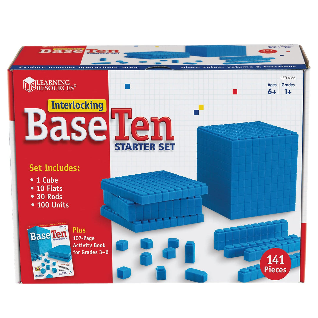 Learning Resources Zusammensteckbare Zehnersystem-Stäbe, Anfänger-Set aus Kunststoff
