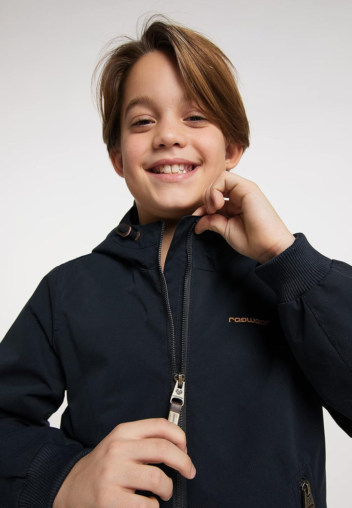 Ragwear Matys Jungen Jacke Übergangsjacke Blouson Sommerjacke vegane Streetwear 128 Navy Blau, 128 N