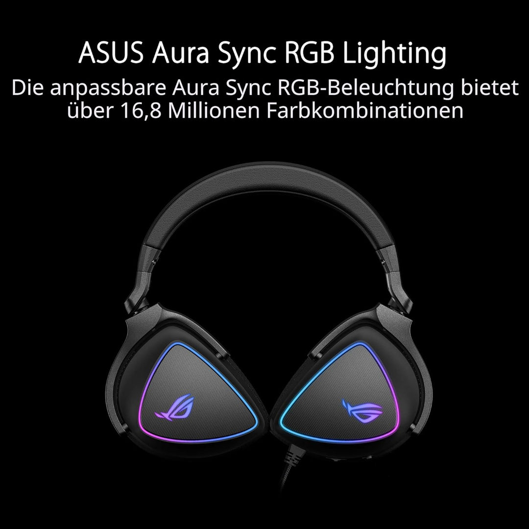 ASUS ROG Delta S USB-C Gaming Headset (kabelgebunden, AI Noise-Canceling, RGB Beleuchtung, kompatibe