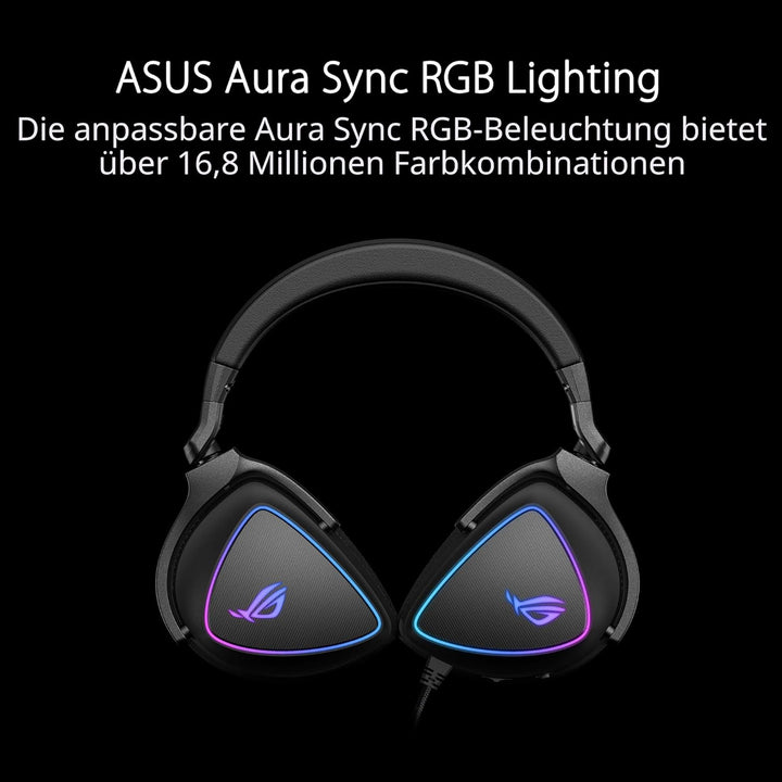 ASUS ROG Delta S USB-C Gaming Headset (kabelgebunden, AI Noise-Canceling, RGB Beleuchtung, kompatibe