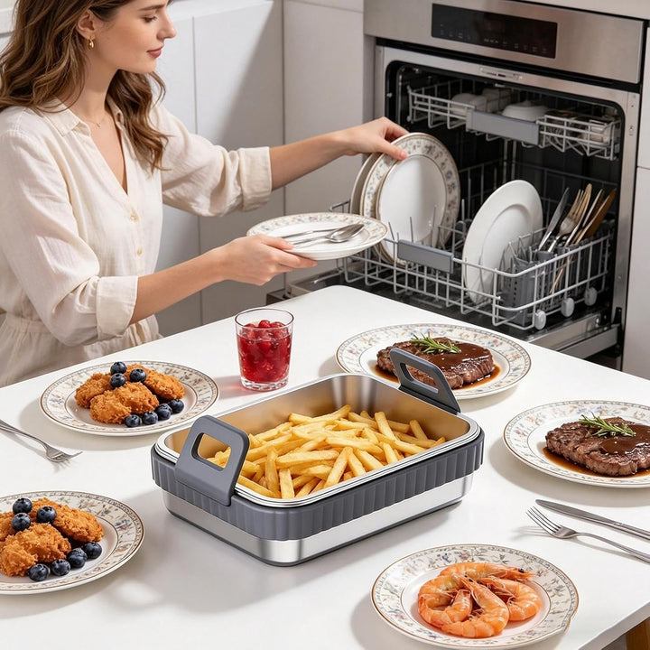 Heissluftfritteuse-Backbleche für den Backofen Edelstahl und hitzebeständig | Küchen-Grillrost Backb