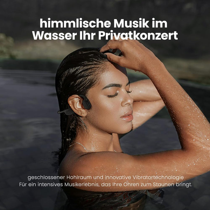Kabellose Kopfhörer zum Schwimmen mit integriertem 32 GB MP3-Player - Bluetooth 5.3, geräuschunterdr