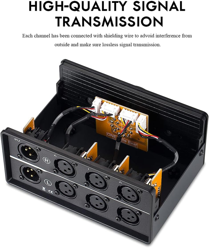 Nobsound 3-IN-1-OUT XLR Audio Switch ; Balanced Audio Converter ; 3-Way Stereo Passive Audio Selecto