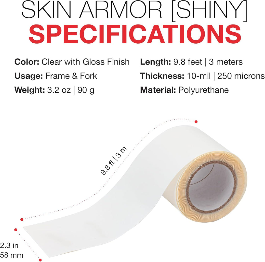 ZEFAL Skin Armor Roll 3m Protection Cadre Velo Cyclisme, Incolore-Finition Brillant Rolle 3M, Rolle