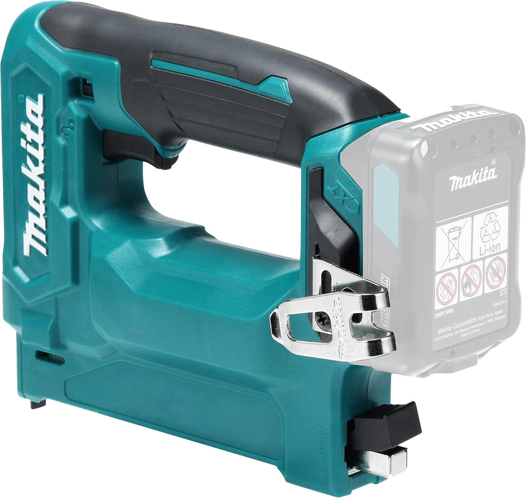 Makita ST113DZ Akku-Tacker 10,8 V (ohne Akku, ohne Ladegerät), Petrol, Akku-Tacker