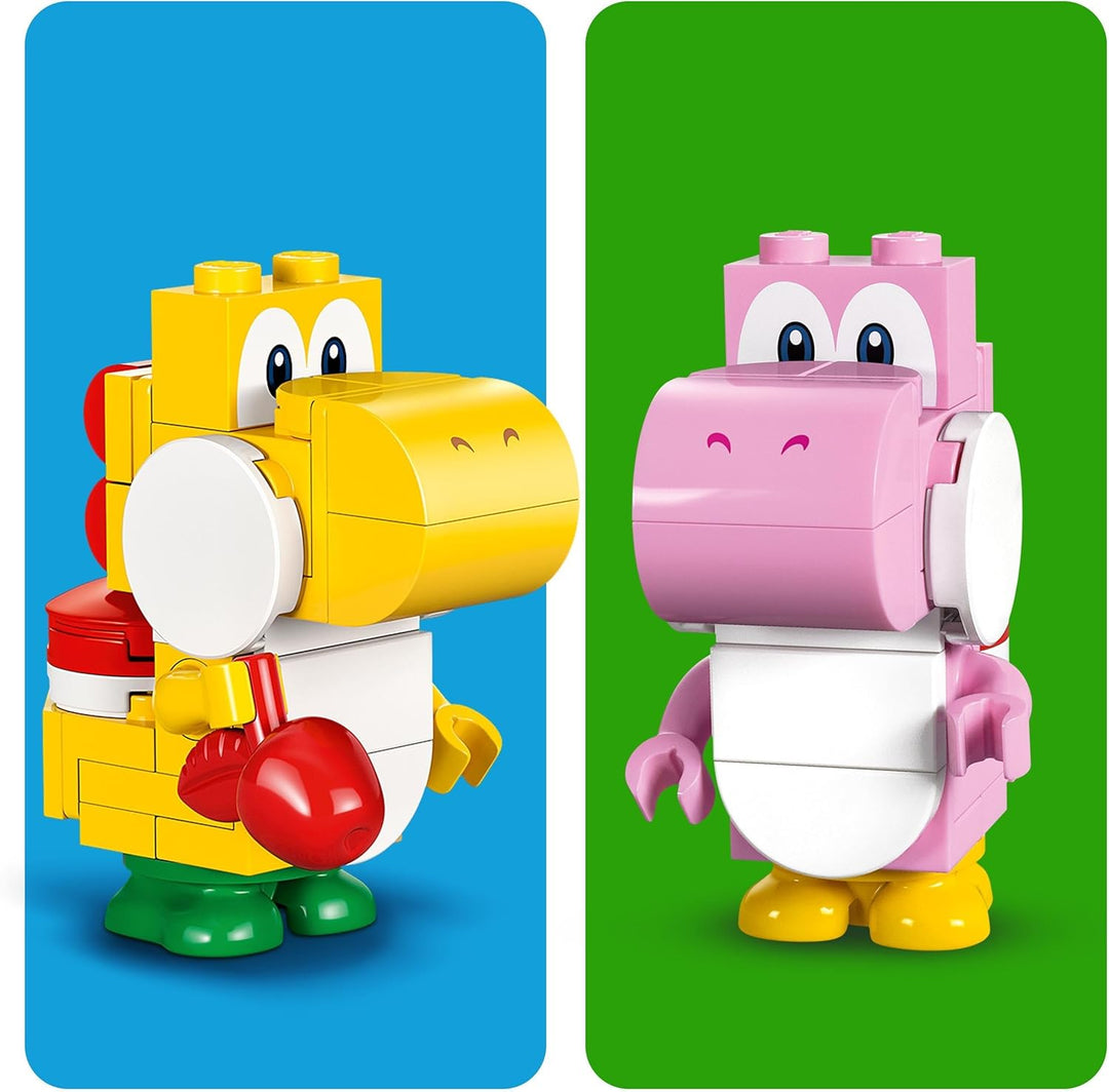 LEGO Super Mario Yoshis Wilder Wald – Erweiterungsset, Spielzeug mit 2 Yoshi-Figuren aus Steinen für