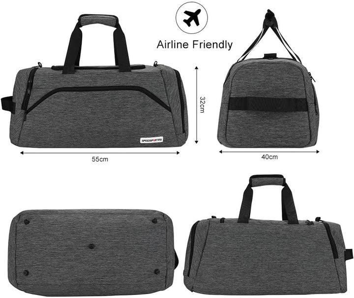 Speedsporting Sporttasche Männer Reisetasche Wasserdicht Fitnesstasche für männer mit Schuhfach Gym