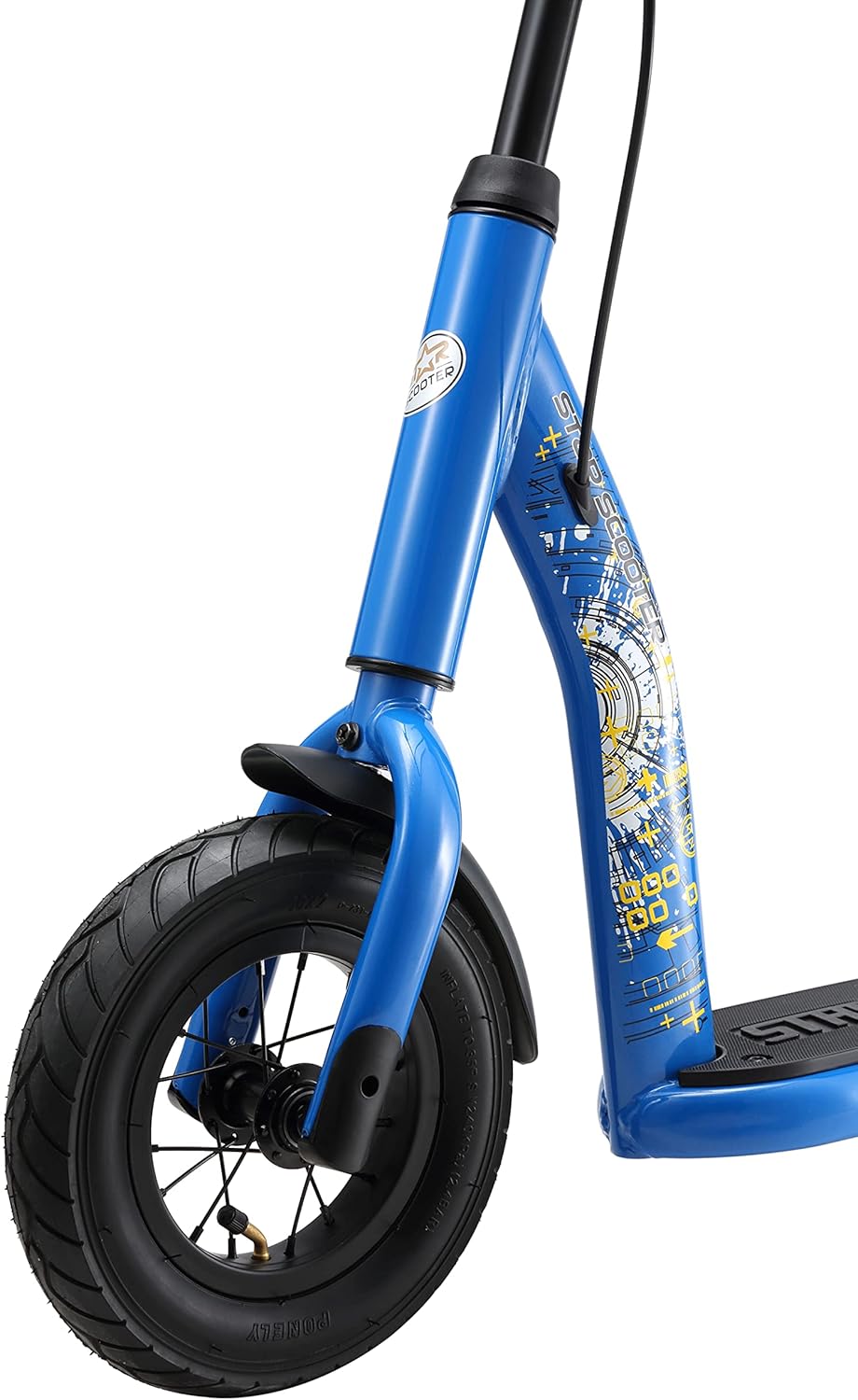 STAR SCOOTER Kinder Tret Roller ab 5 Jahre | City Kick Scooter Luftreifen Höhenverstellbar 10 Zoll N