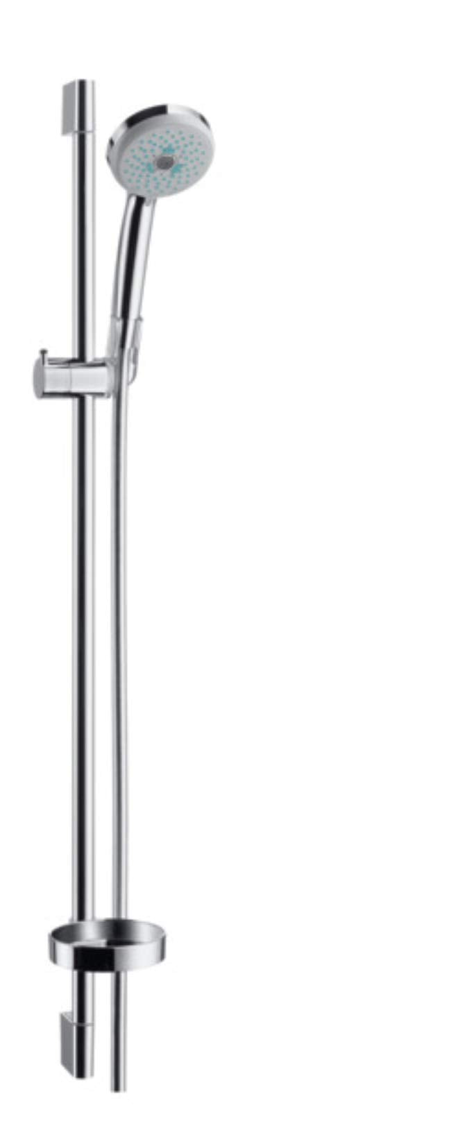 hansgrohe Croma 100 Duschset 0,90m, 3 Strahlarten, Chrom Chrom 0,90m Set 3 Strahlarten, Chrom 0,90m
