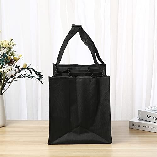 Tebery 2 Stück 12er Bottle-Bag, Flaschentasche für 24 x 1.5 Liter Flaschen, Wasser-Flaschen Tagetasc