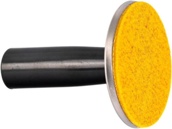 Crepes Zubehör Reinigungsstempel Set – Öler mit Edelstahl Pad-Ständer – XH Xtra Hard Pad – Crepespla