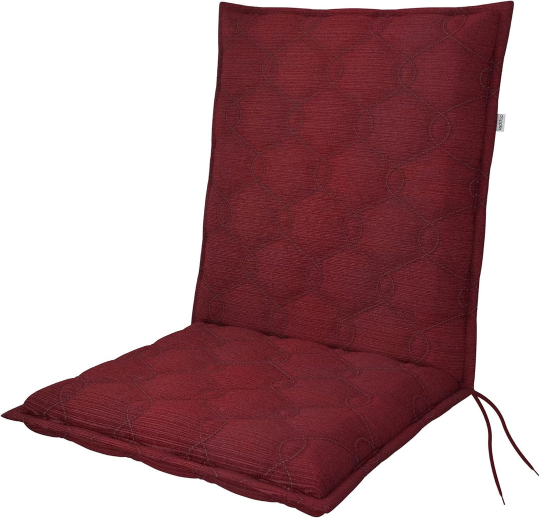 Doppler / Niederlehner Fusion/Gartenstuhlauflage/Niederlehner/Bordeaux/ca. 100 x 48 x 7 cm, Bordeaux