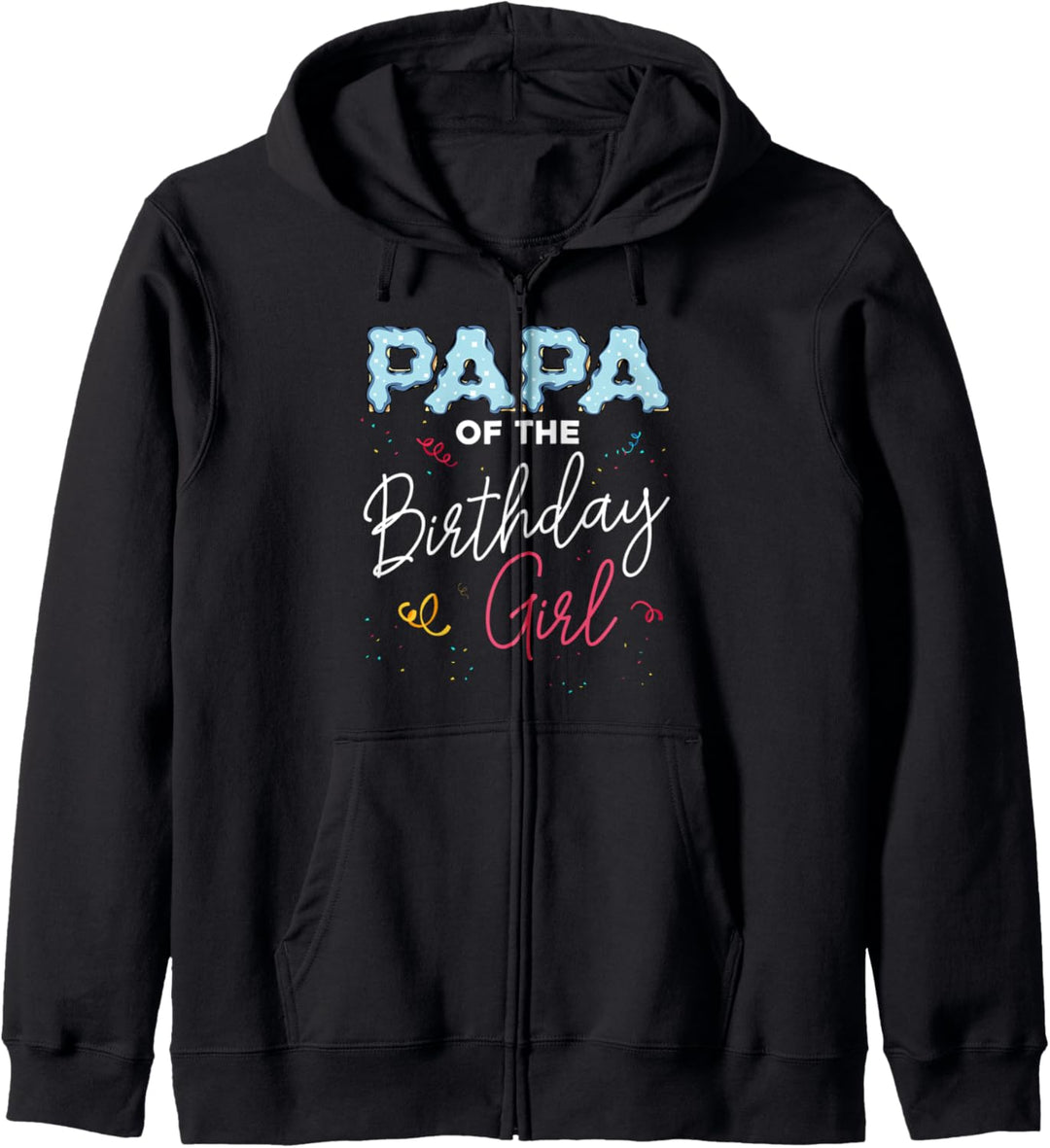 Papa of the Birthday Girl Vater Geburtstag Familie Donut Kapuzenjacke