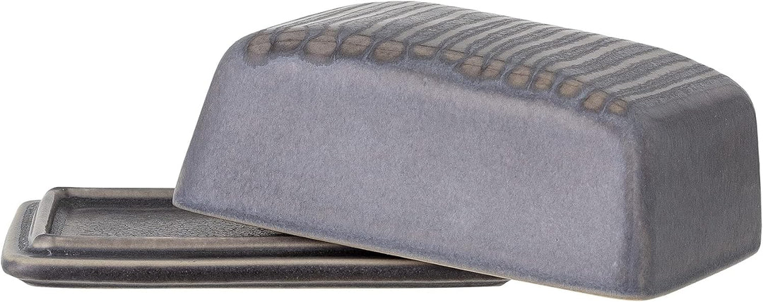 Bloomingville Butterdose Raben, grau, Keramik