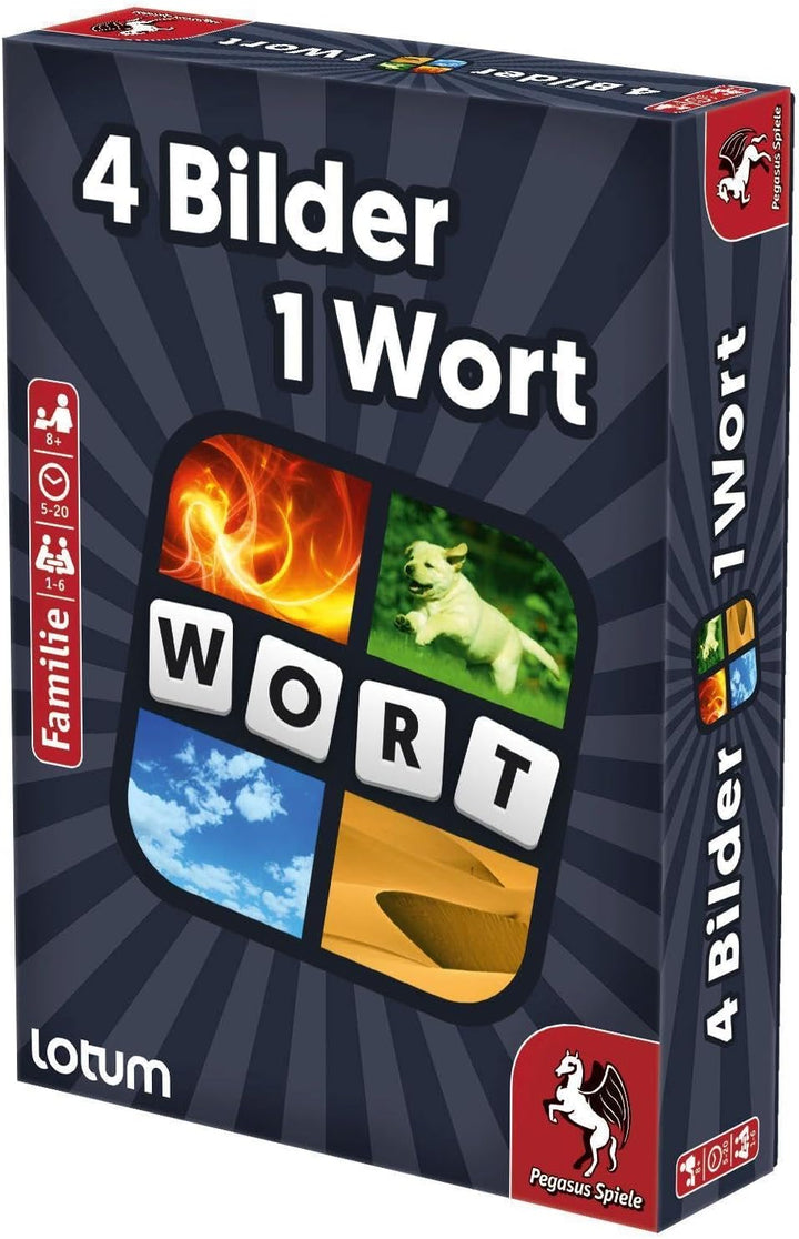 Pegasus Spiele 18323G - 4 Bilder 1 Wort - Das Kartenspiel