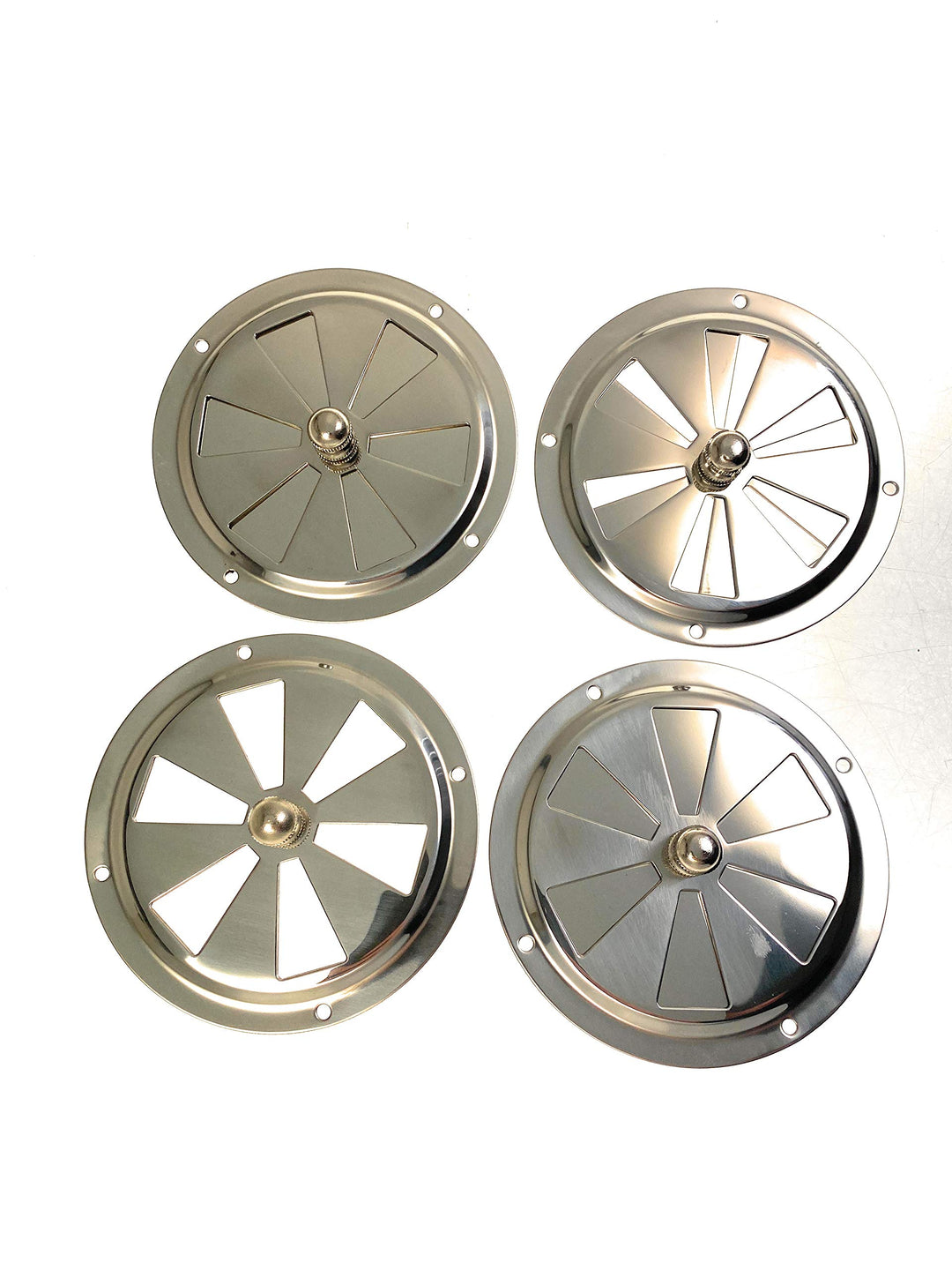 ARBO-INOX 4 x Lüftungsrosette Lüfter Kiemenlüfter Edelstahl 100mm