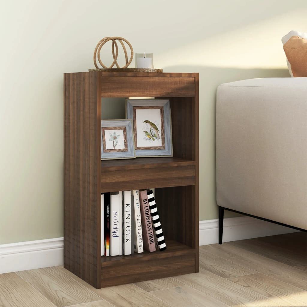 WIFESE Bücherregal Raumteiler 40x30x72 cm 2 Fächer Holzregal Regal für Arbeitszimmer Büro Wohnzimmer