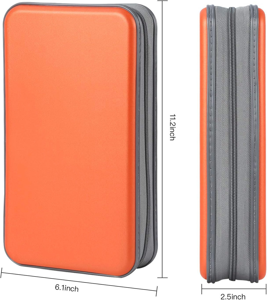 alavisxf xx CD Tasche, 96 CD/DVD Tasche Hartplastik CD Taschen Aufbewahrung Schutzhülle DVD Lagerung