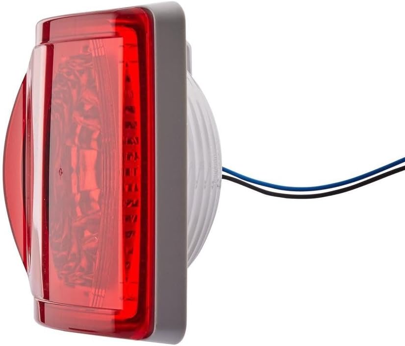 HELLA - Schlussleuchte - Halogen - 12/24V - Einbau - Lichtscheibenfarbe: rot - Stecker: Flachstecker