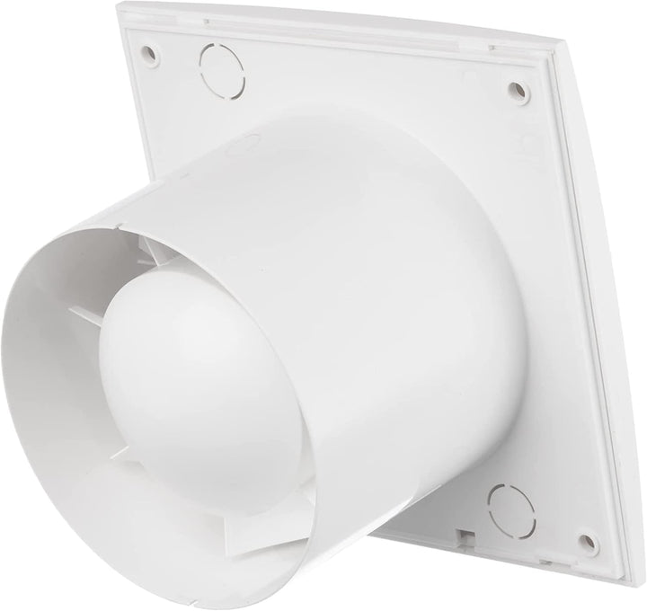 Ø 125mm Weiss Badlüfter mit Timer und Feuchtesensor - Lüfter für Effiziente Belüftung im Bad Kuche W