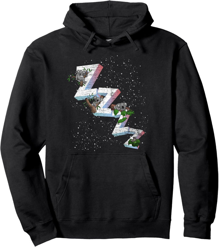 Niedliches Australien Tier Geschenk Schlafender Koala Pullover Hoodie