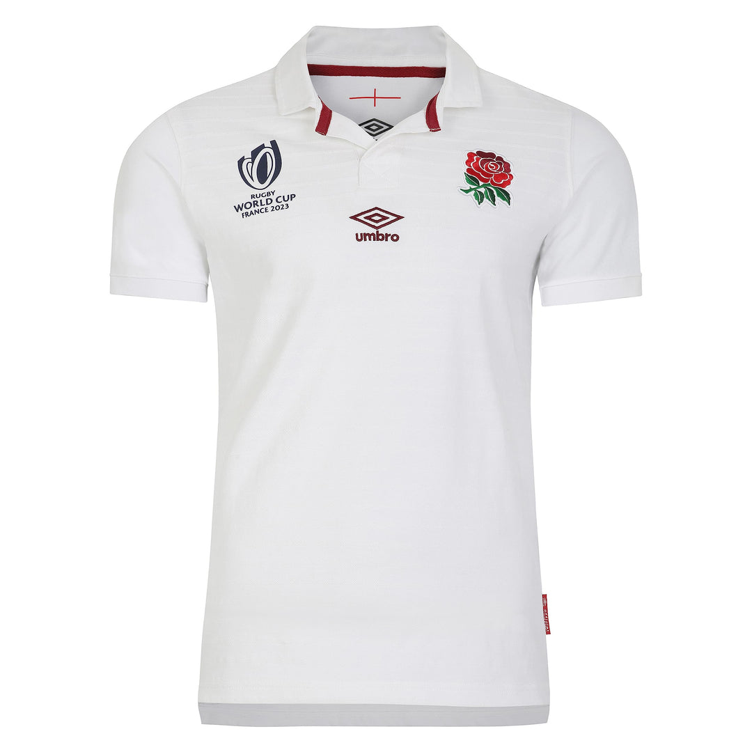 Umbro England Rugby World Cup 2023 Mens Home Classic Shirt White, L