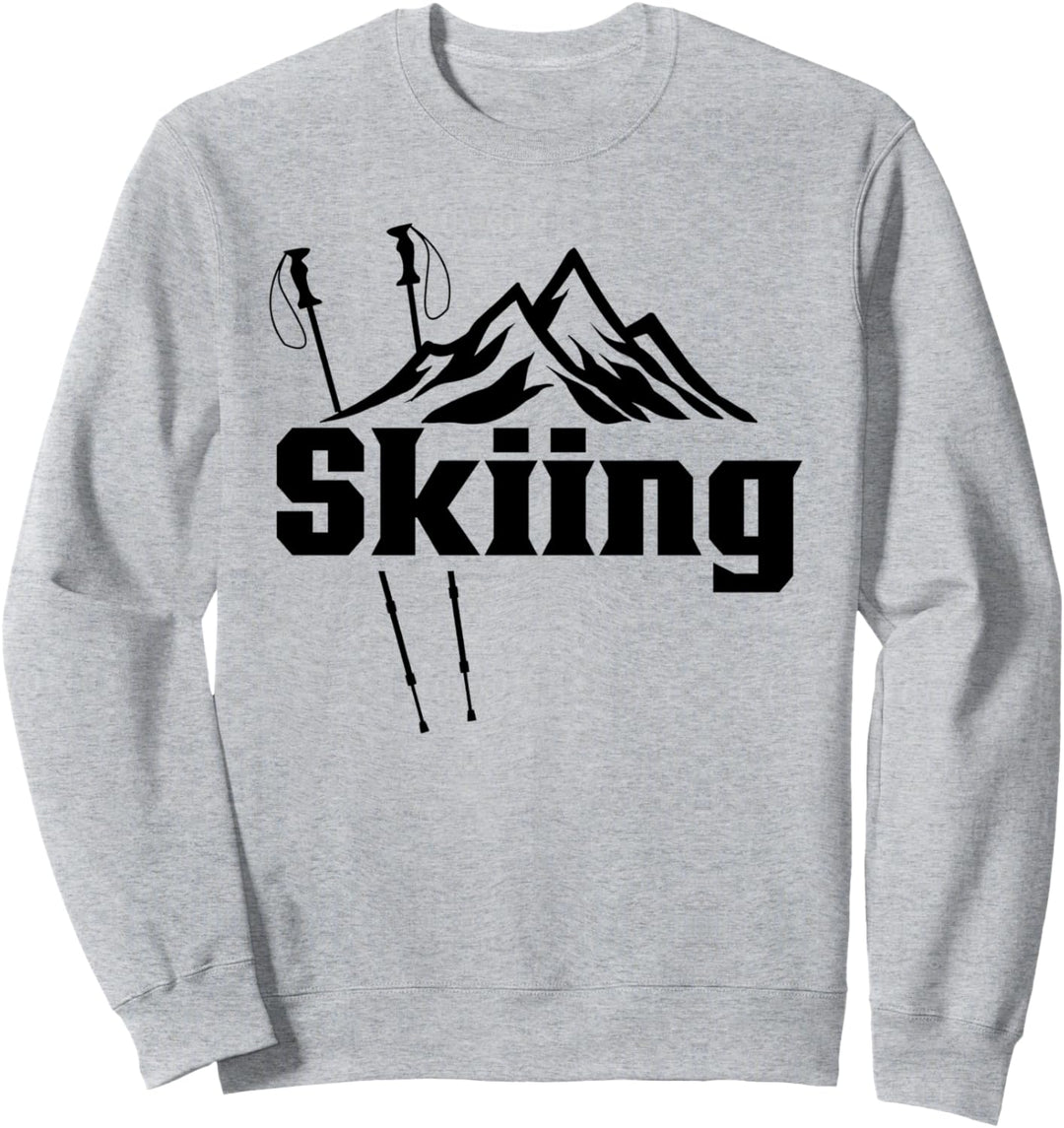 Skifahren Skiurlaub Ski Skier Skifahrer Sweatshirt