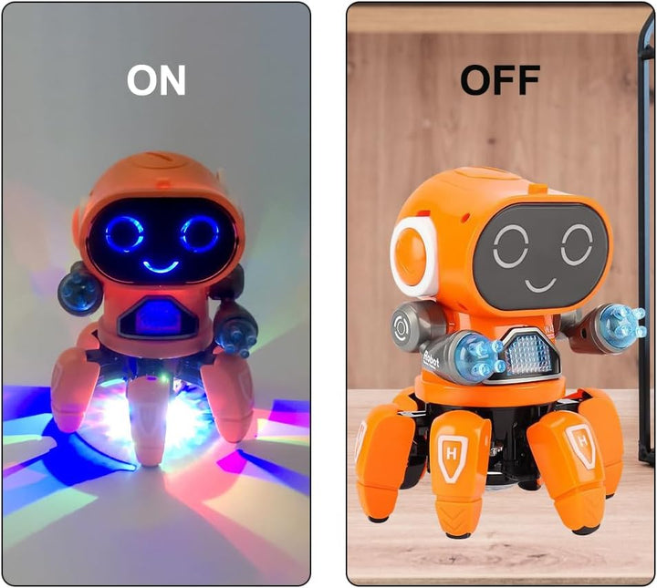 YATOSEEN Kinder Roboter Spielzeug, Begleitroboter für Kinder, mit Bunter Lichtprojektion, Tanzen, Si