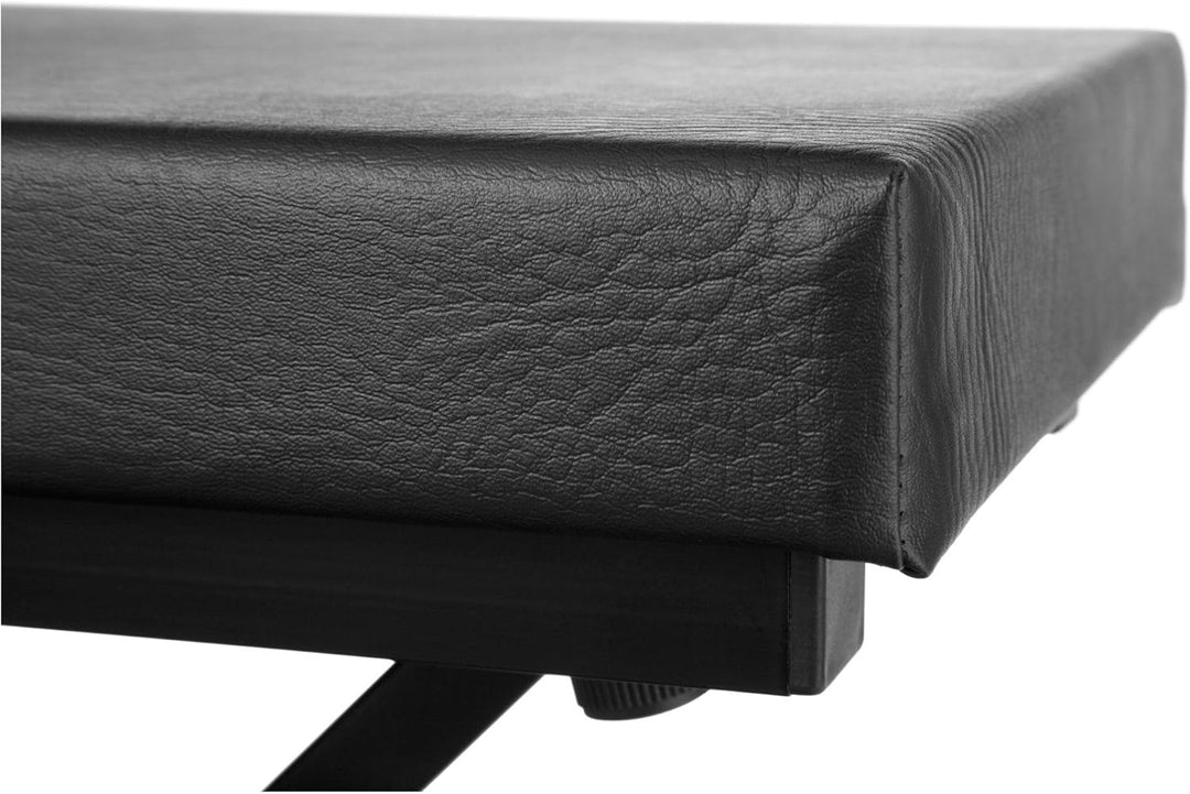 Classic Cantabile Keyboardbank Deluxe schwarz (5cm Schaumstoffpolsterung, 4-stufig höhenverstellbar,