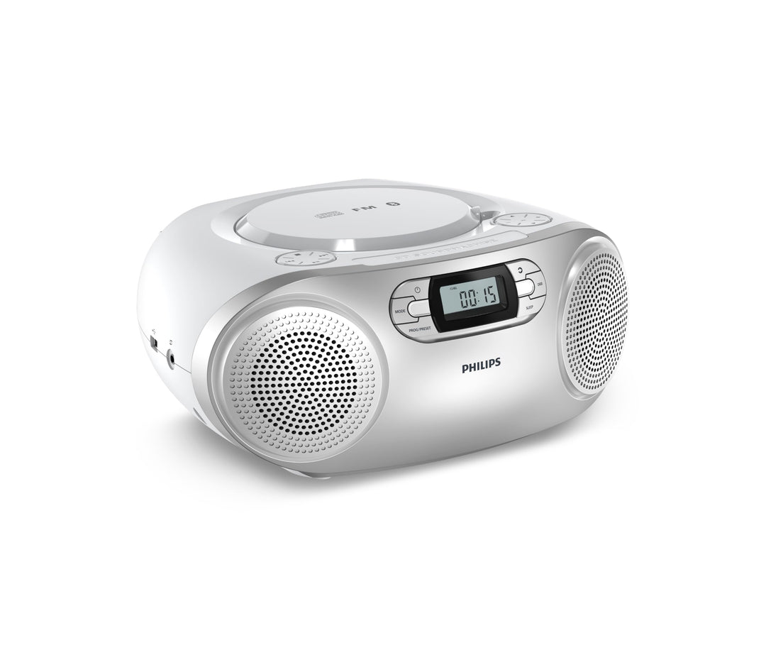 Philips Tragbare CD-Soundmaschine TAZ2000 mit Kassettenspieler, DAB+/UKW-Radio, Bluetooth 6.0, USB-W