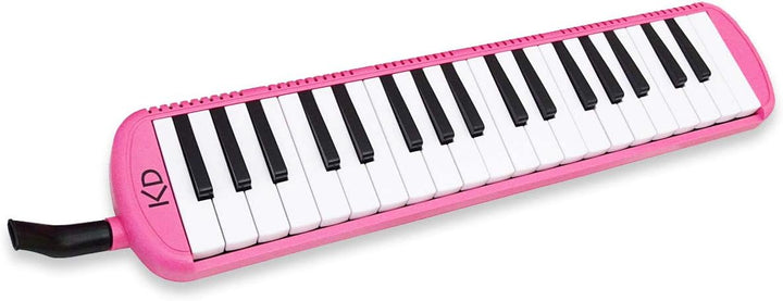 keepdrum Melodica 37 Tasten mit Tasche Pink Rosa