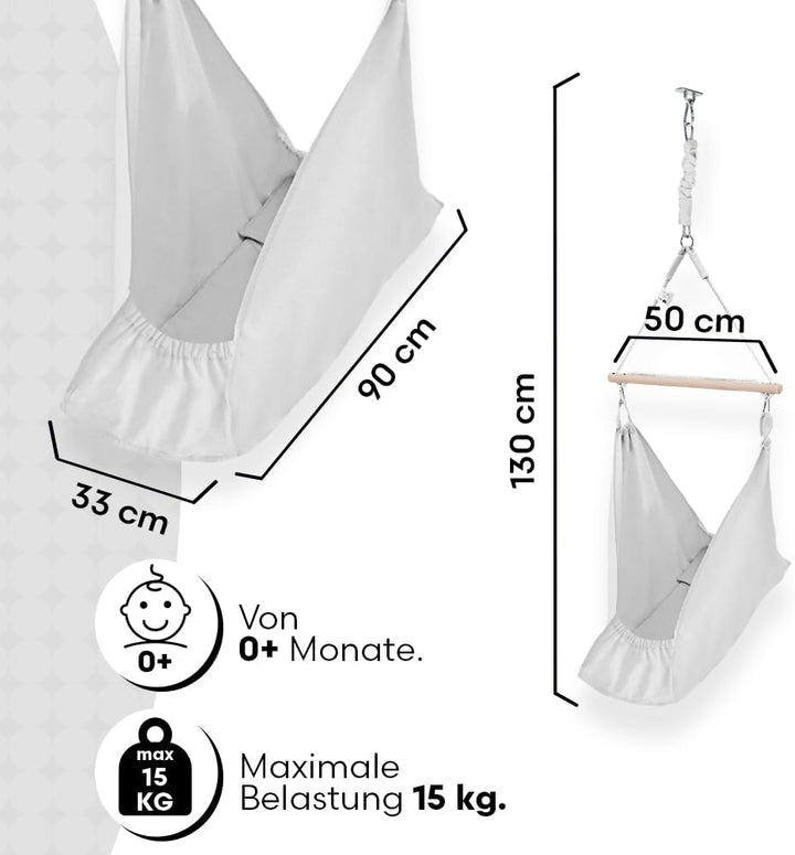 Hängewiege für EIN Baby | Federwiege für EIN Baby | Wiege | Hammock | Federwippe | Baby Federwiege |