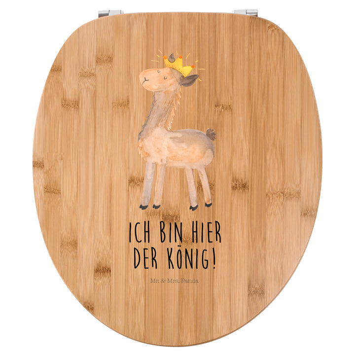 Mr. &amp; Mrs. Panda Motiv WC Sitz Lama König - Geschenk, Toilettendeckel, Klodeckel, Papa, Klobrille, A