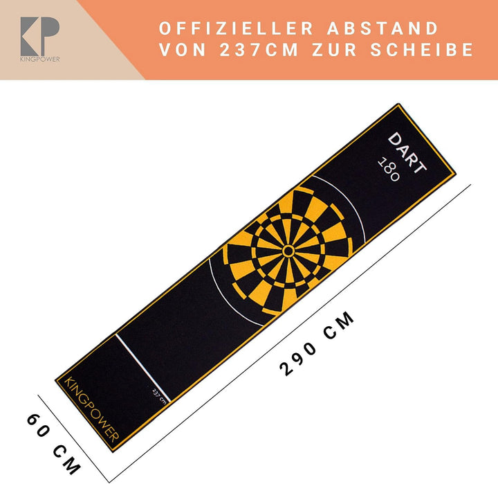 Kingpower Dartmatte Dart Teppich Turnier Matte Abwurflinie Bodenschutz Zubehör Dartpfeile Dartscheib