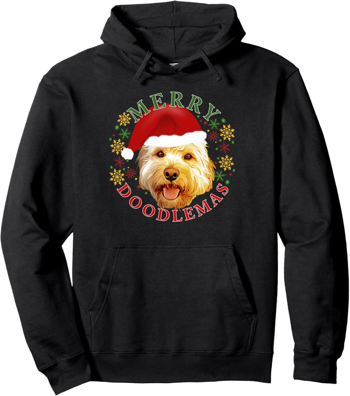 Merry Doodlemas Golden Doodle Weihnachten Goldendoodle Urlaub Pullover Hoodie