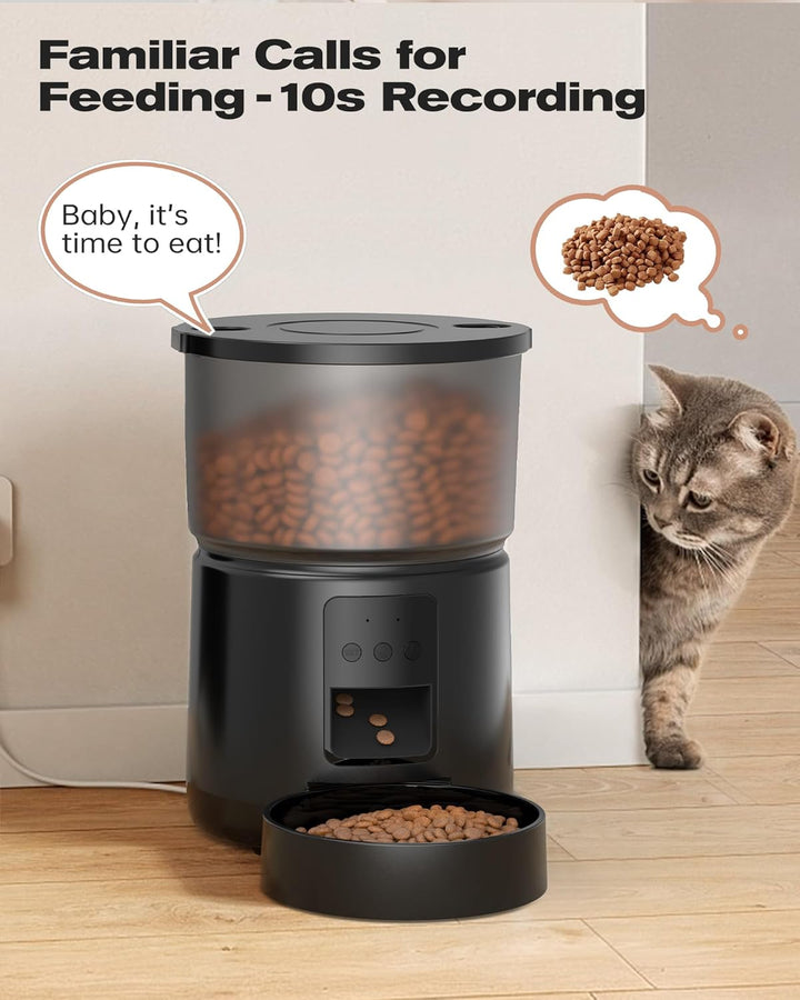 Futterautomat Katze APP: 2.4G/5G WiFi Futterautomat Hund - Automatische Futterstation Katzen - Futte