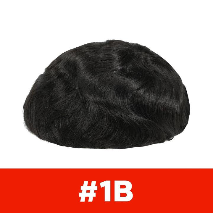Lordhair Toupet Echthaar Männer,Perücke Männer,0,03 mm Dünne Leder Basis 20 * 25 CM Leichtes Haarers