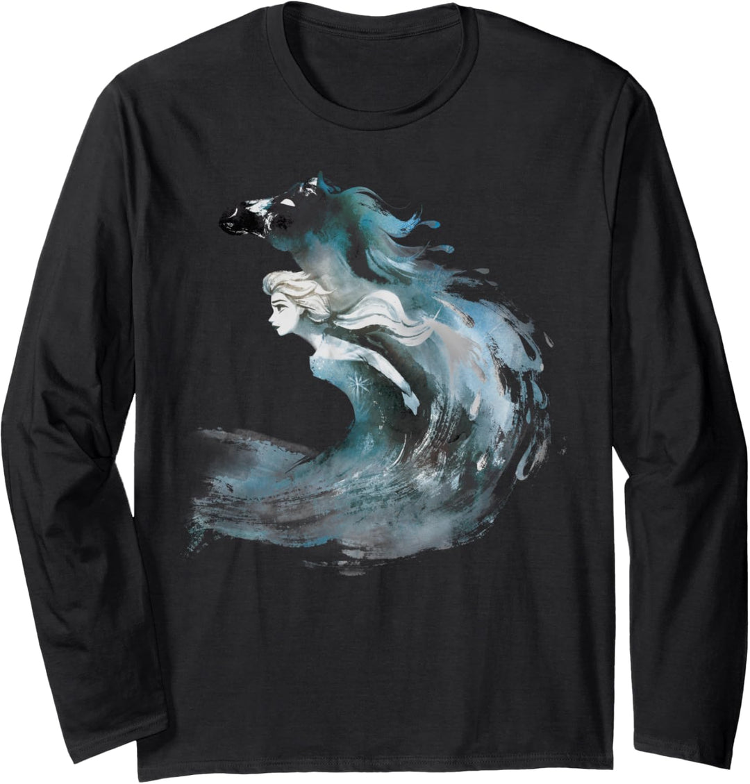 Disney Frozen 2 Elsa Watercolor Spirit Langarmshirt