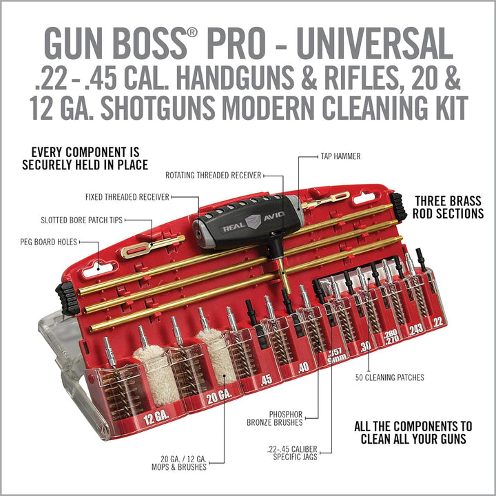 RealAvid Unisex-Adult REAL AVID Gun Boss Pro Universelle, red, no Size