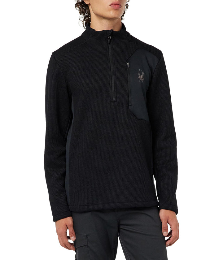 Spyder Herren Bandit 1/2 Zip Fleecejacke, S Schwarz