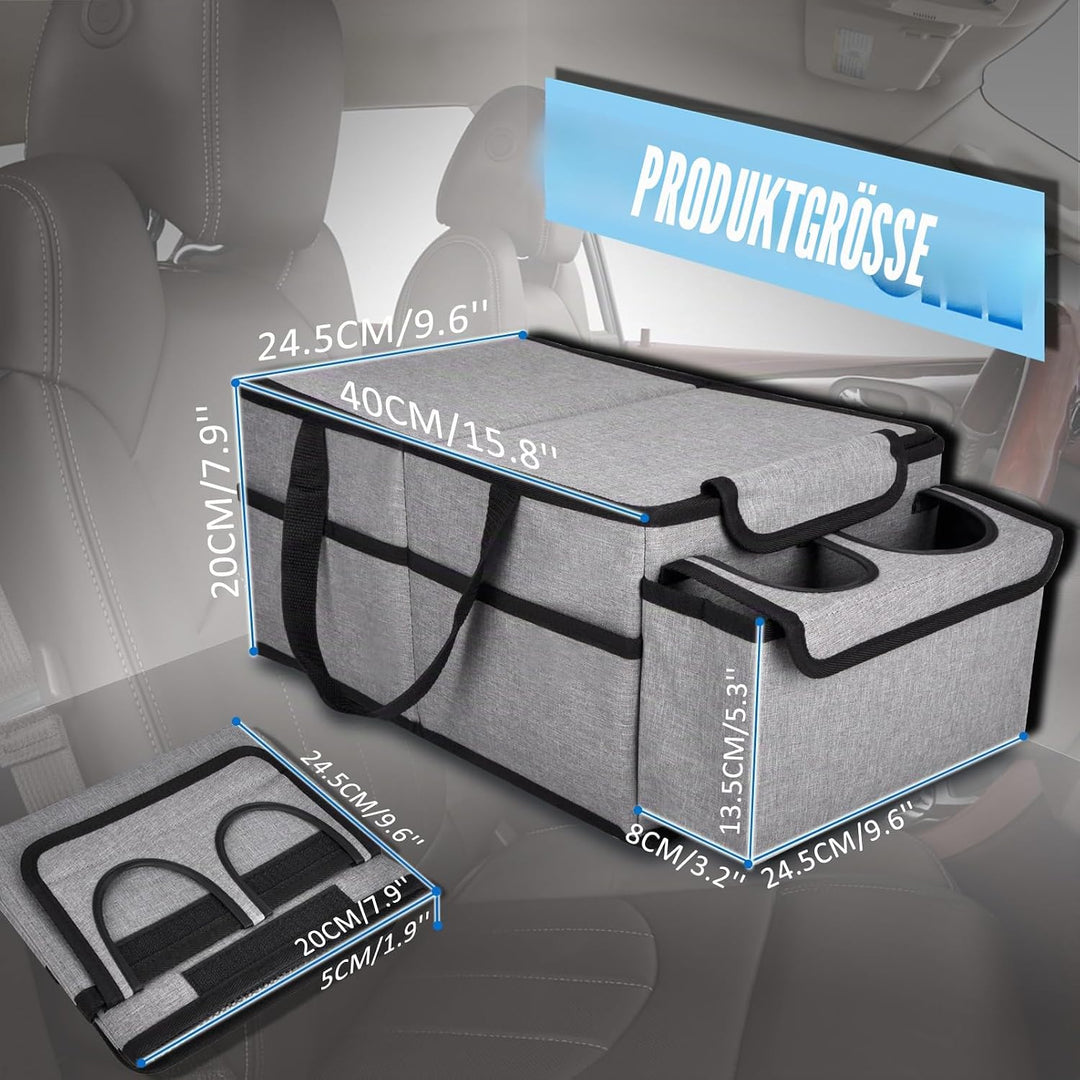 GUWINA Auto Organizer Rücksitz, Auto Organizer Kinder für Vorne und Rücksitz Klappbarer, Auto Organi