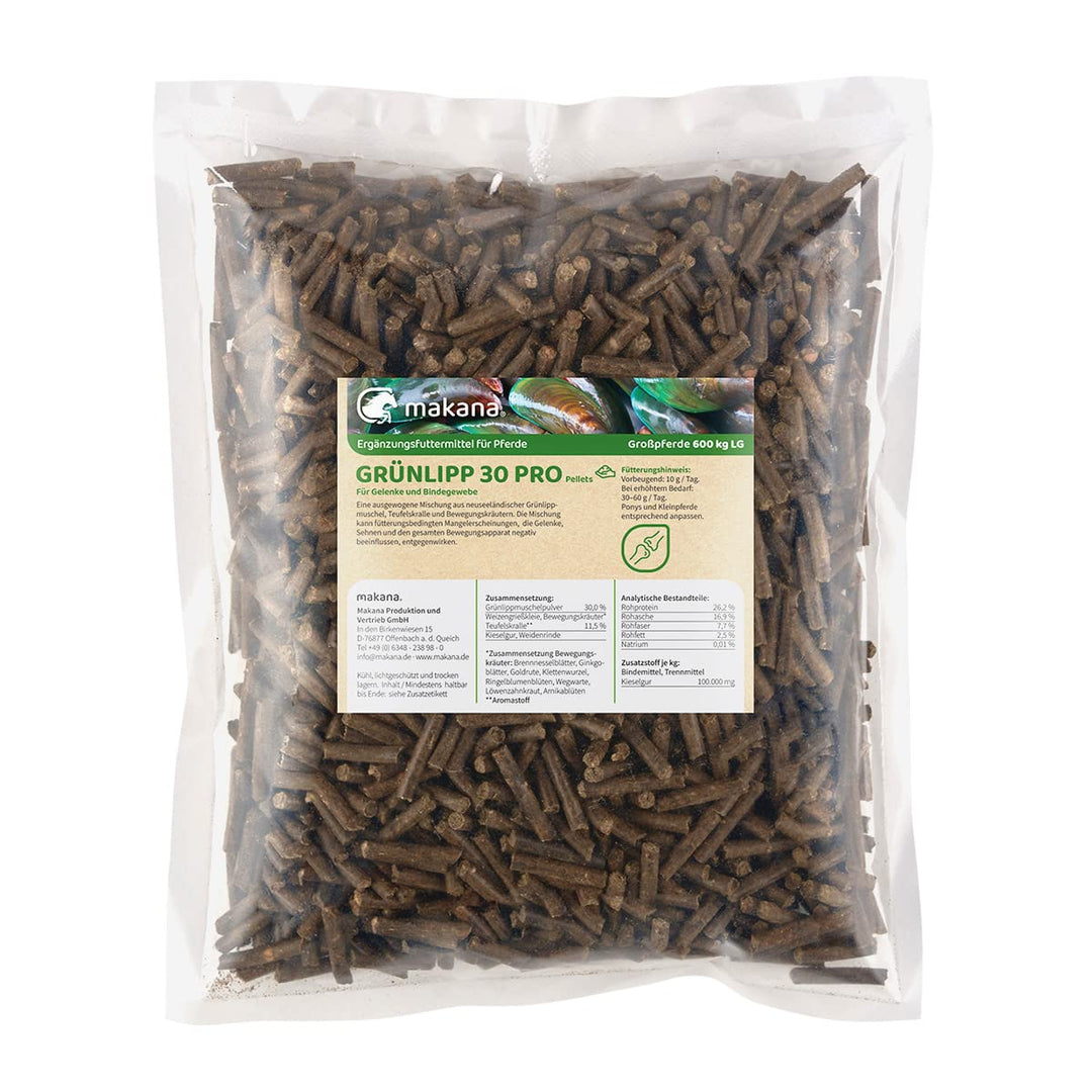 Makana Grünlipp 30 FORTISSIMO Pellets (mit Glucosamin), 900 g Beutel