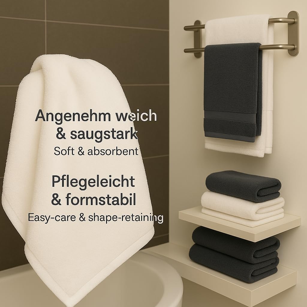 Betz 12 TLG. Handtuch Set Berlin 100% Baumwolle 2 Liegetücher 4 Handtücher 2 Gästetücher 2 Seiflappe
