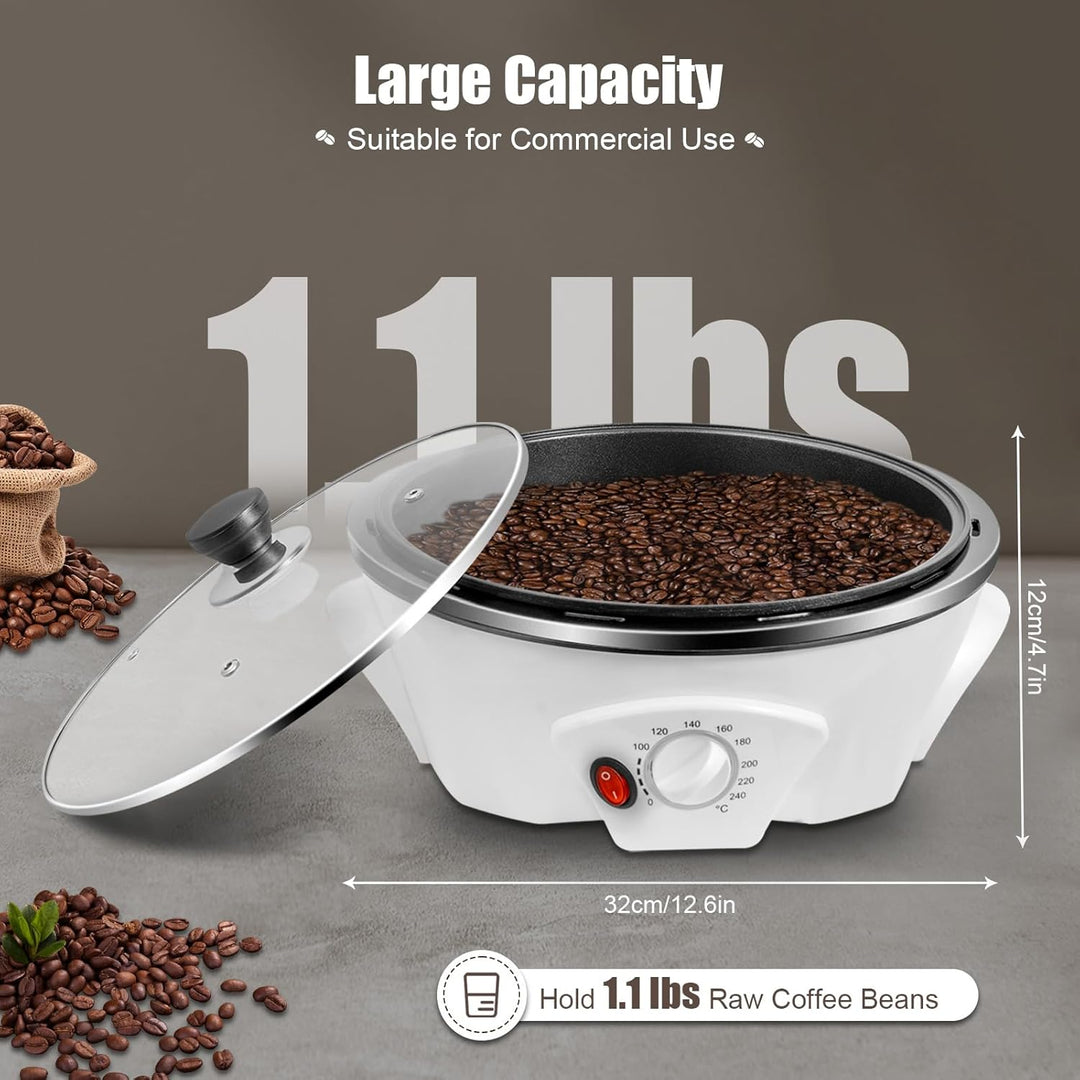 1200w Elektrische Kaffee Röster Maschine, 500g Kaffeebohnen Bratmaschine | Kaffeeröster für Zuhause,