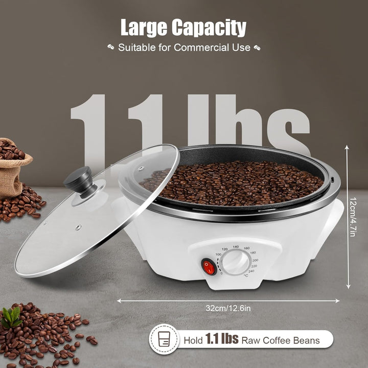 1200w Elektrische Kaffee Röster Maschine, 500g Kaffeebohnen Bratmaschine | Kaffeeröster für Zuhause,