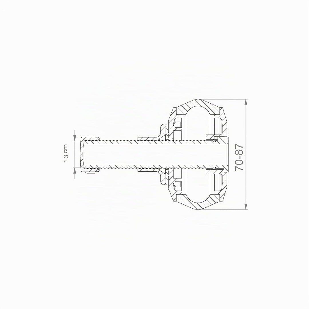 Schnellverschlussstopfen CSV 80 PVC; (70-87mm), bis 0,5 bar, Länge: 100mm, EPDM / PVC 70-87 mm, 70-8