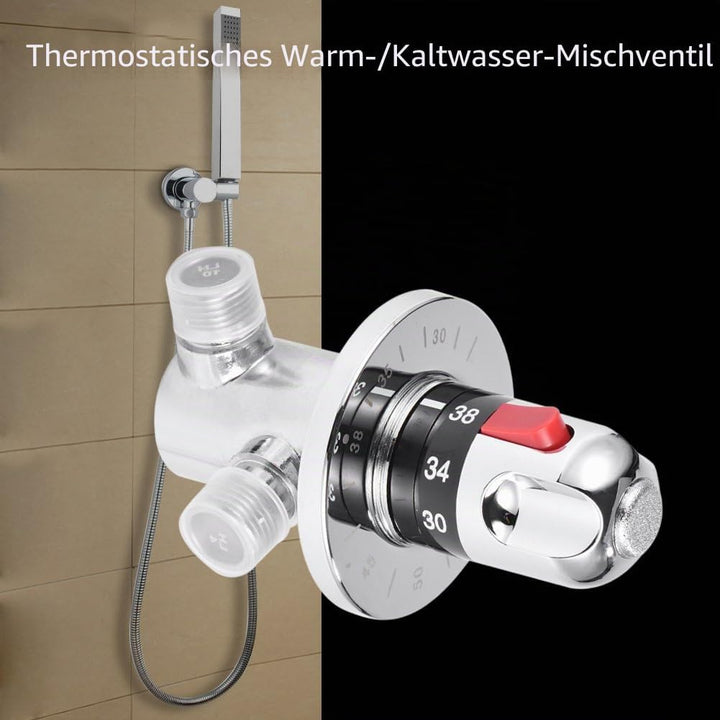 Messing Thermostat Mischwasserventil Mischtemperaturregelventil Mischventil für Warmwasserbereiter